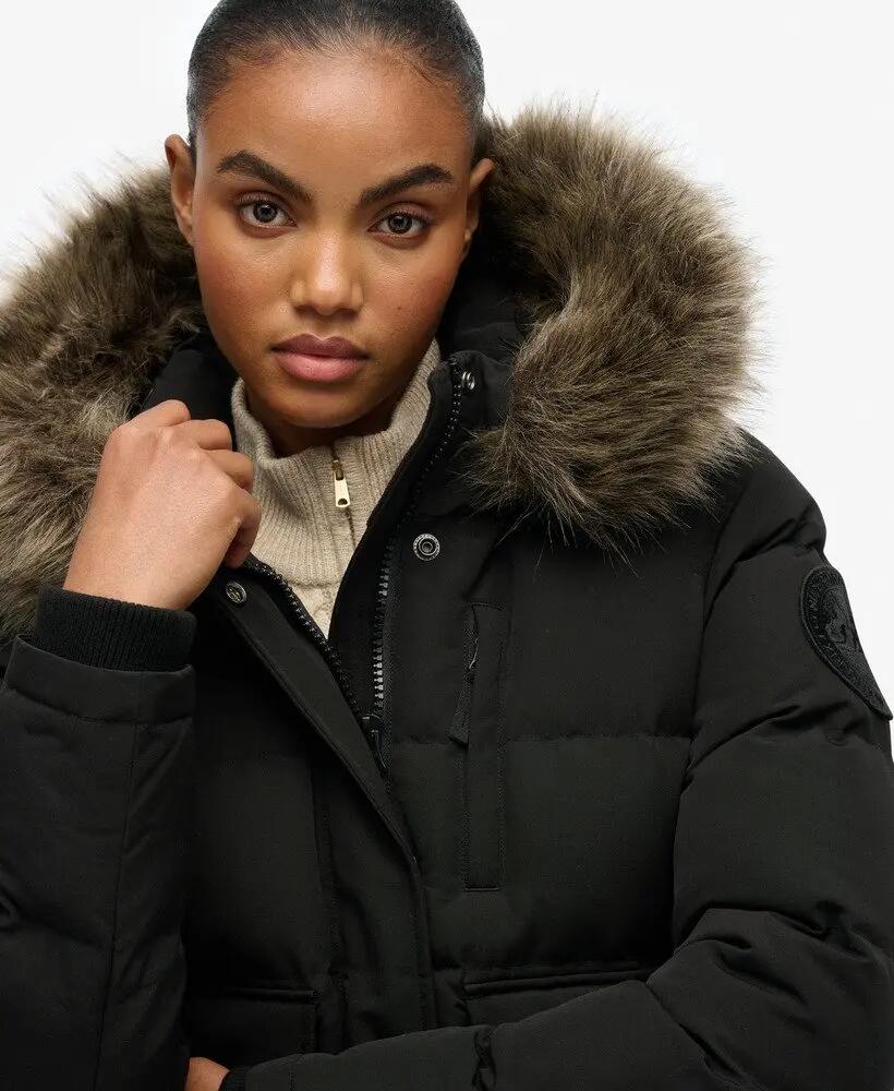superdry Everest Hooded Bomber Jacket met capuchon en warme voering 4/7