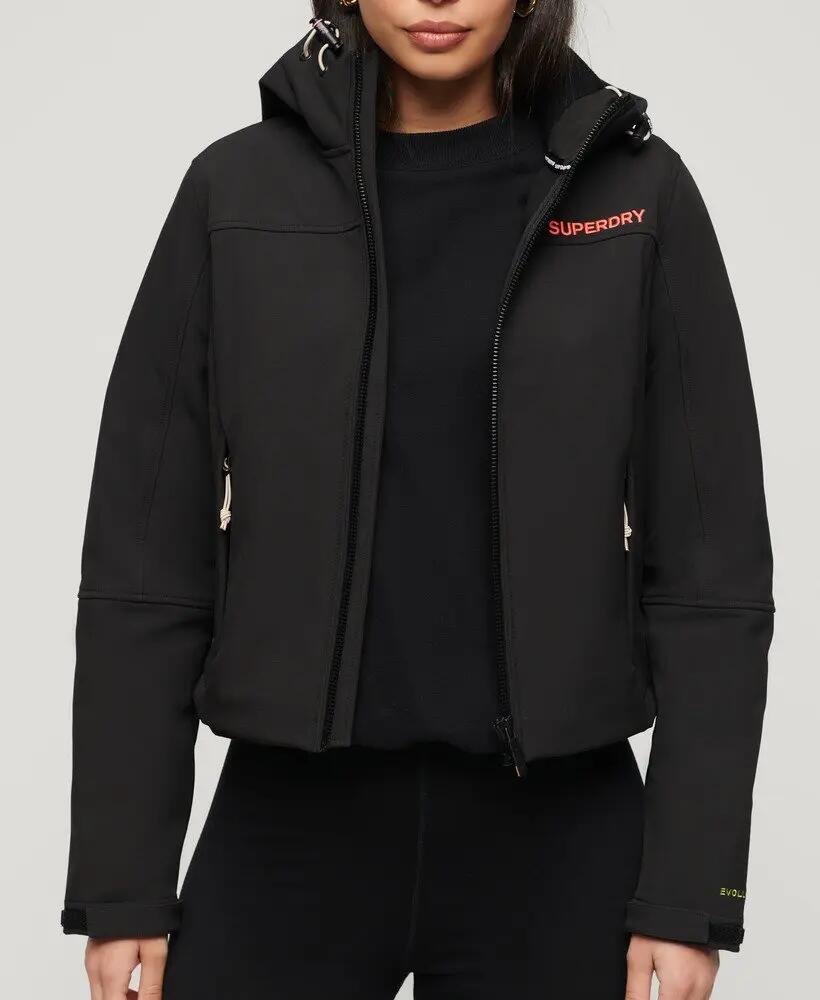 superdry Veste Soft Shell Trekker à capuche – Coupe courte 7/7