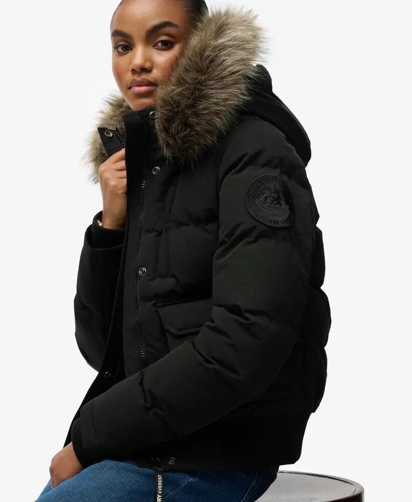 superdry Everest Hooded Bomber Jacket met capuchon en warme voering 2/7