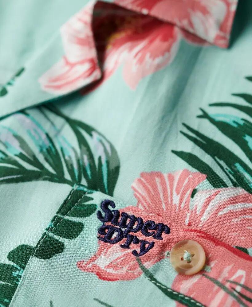 superdry Camisa Beach Resort para mujer — 100% viscosa, Luna Rose Mint 5/6