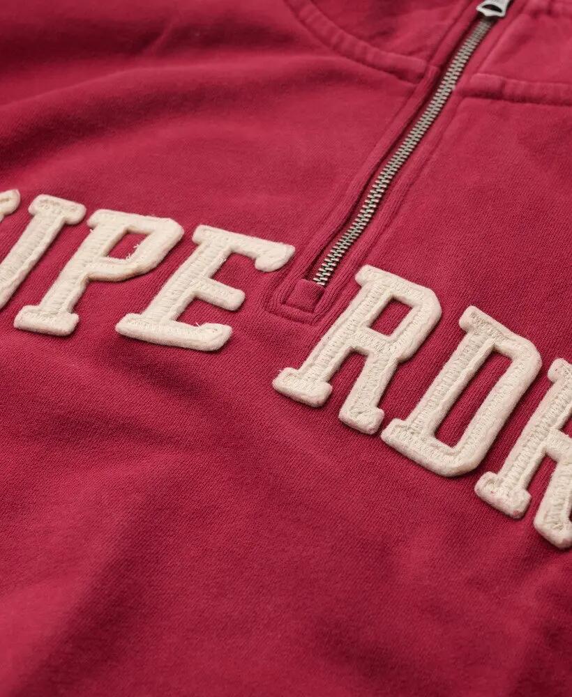 superdry Felpa Athletic Essentials Applique Half Zip in cotone – Vestibilità 5/5