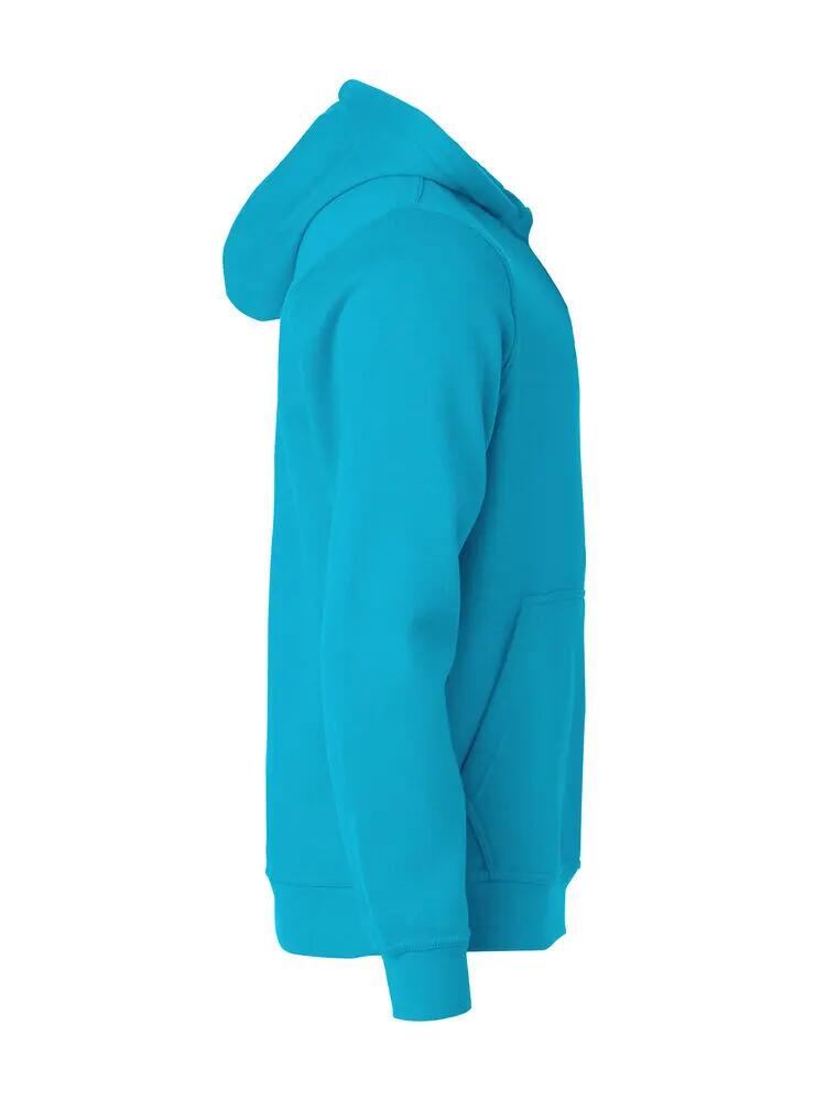 clique Basic Hoody Junior turquoise in tessuto resistente 4/4