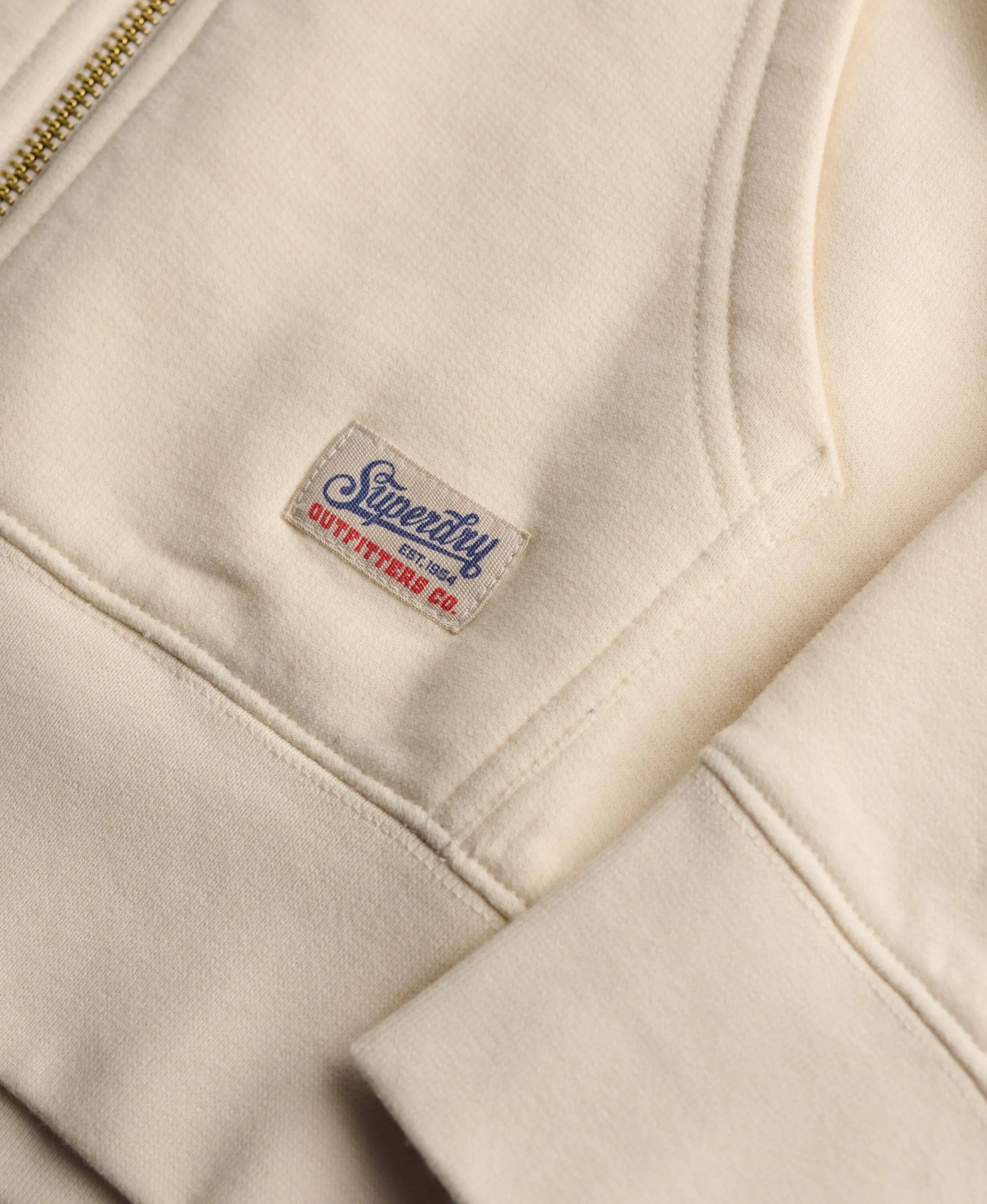 superdry Luxe Casual Zip Hoodie in cotone misto - Vestibilità relaxed 7/7
