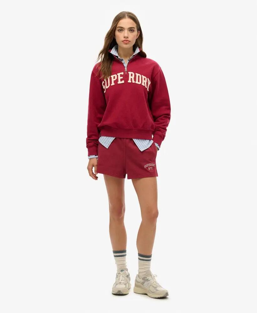 superdry Felpa Athletic Essentials Applique Half Zip in cotone – Vestibilità 2/5