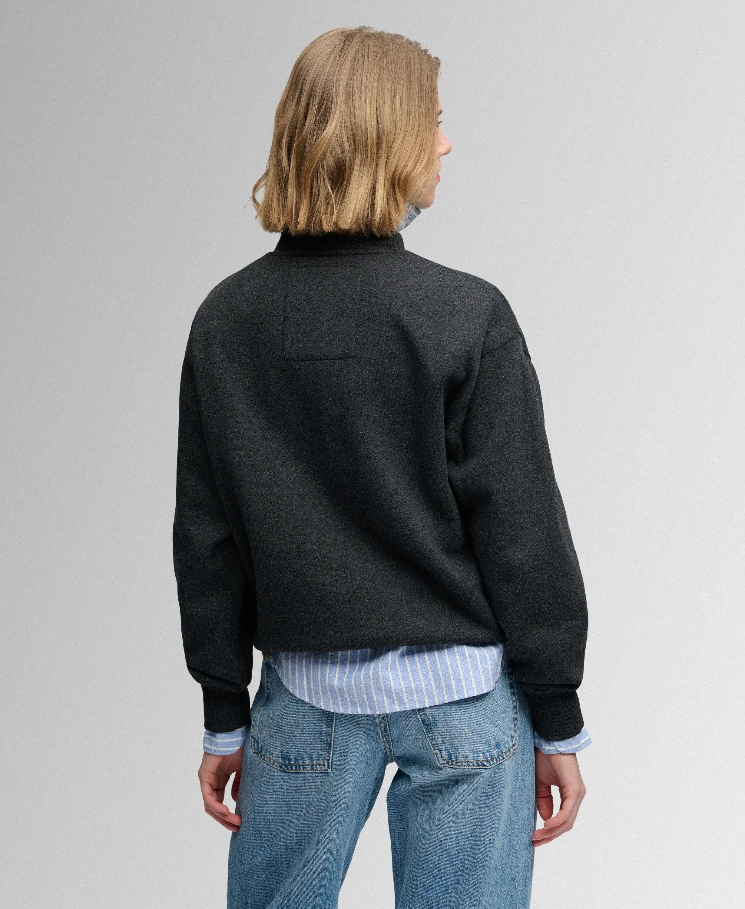 superdry Country Club Crew Sweatshirt – relaxed fit, Phantom Black Marl 5/7