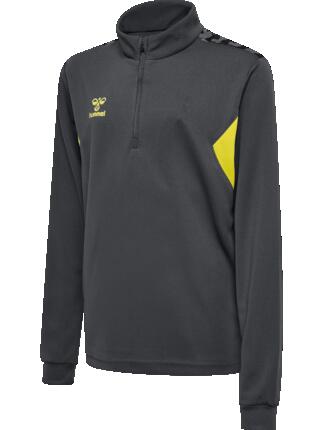 hummel Veste zippée demi-zip pour enfants en polyester – ASPHALT/SULPHUR SPRING