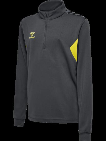 hummel Veste zippée demi-zip pour enfants en polyester – ASPHALT/SULPHUR SPRING