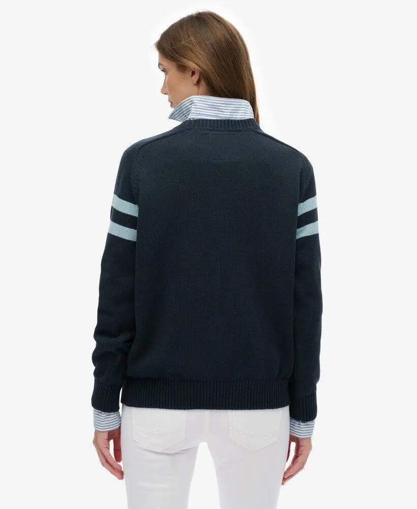 superdry Camisola Relaxed Stripe em 100% algodão - DEEP NAVY 5/5