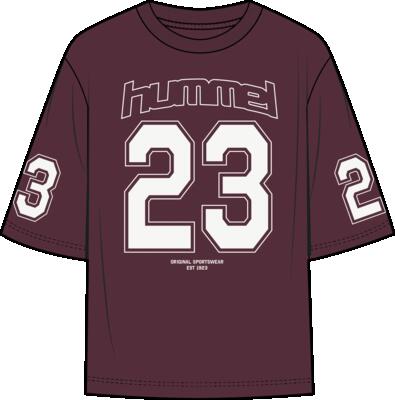 Hummel hmlmess boxy t-shirt s/s kinderen – 100% polyester – fig