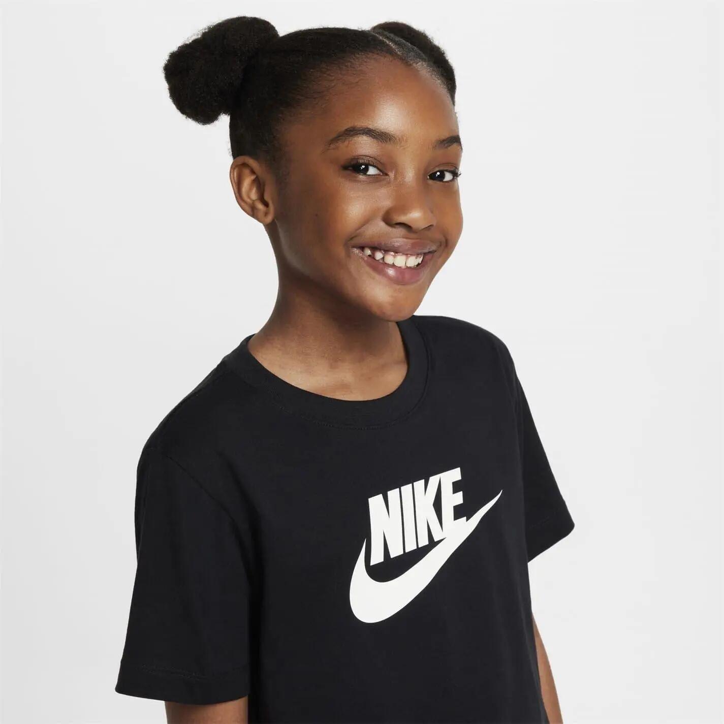 Tshirt Motif/style Swoosh FUTURA Enfant (Noir / Blanc) 3/4