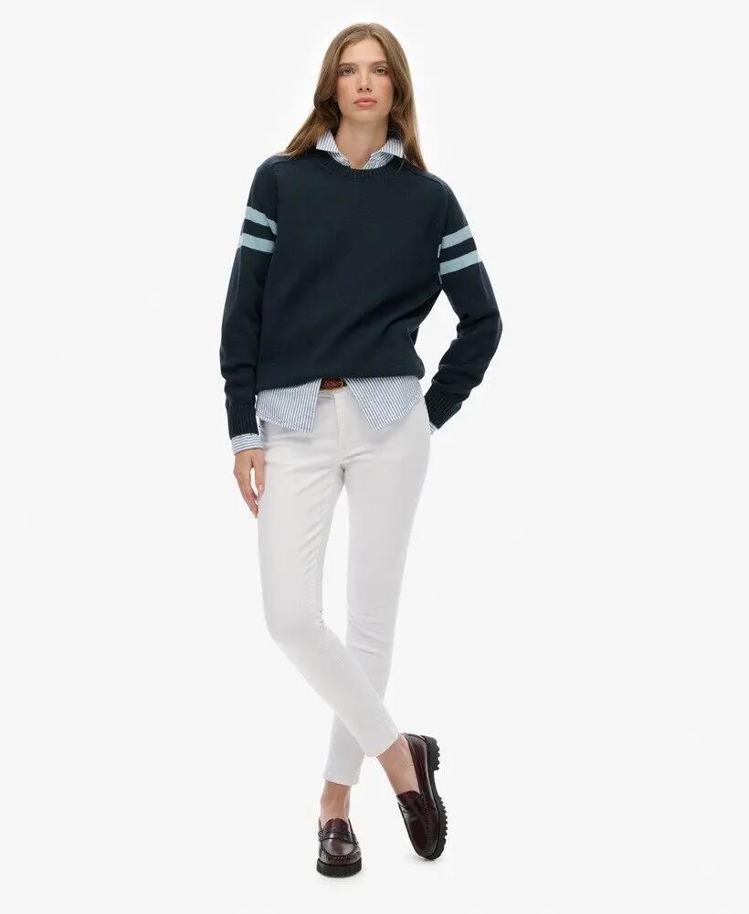 superdry Camisola Relaxed Stripe em 100% algodão - DEEP NAVY 3/5