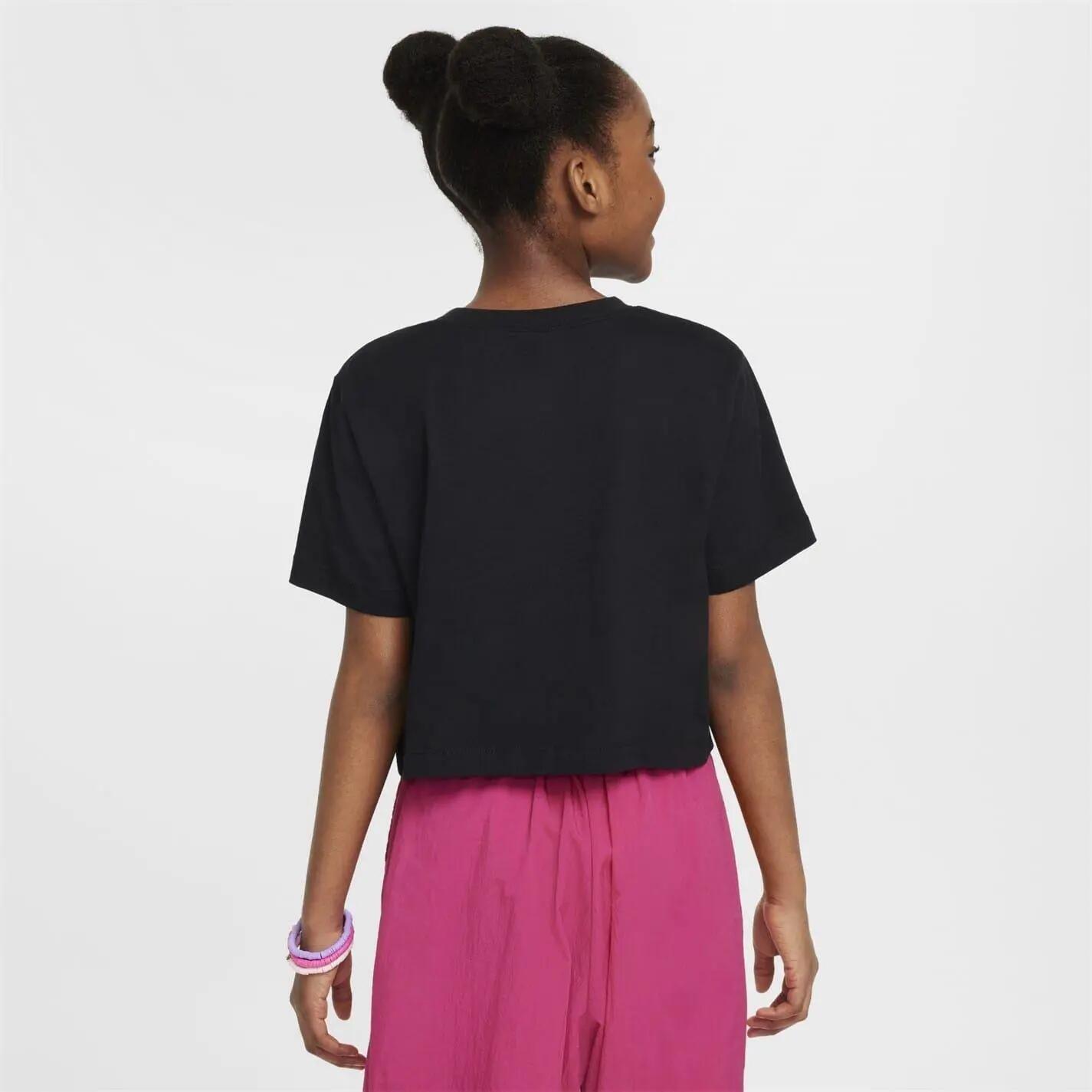 Tshirt Motif/style Swoosh FUTURA Enfant (Noir / Blanc) 2/4