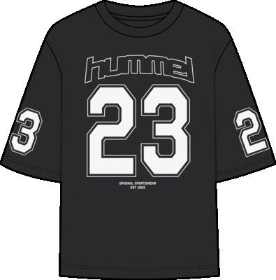 Hummel hmlmess boxy t-shirt s/s kinderen – 100% polyester – fig