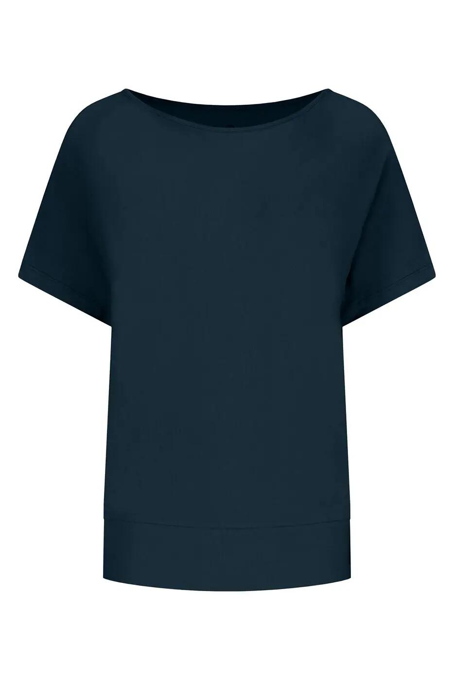 T-shirt Yoga & Pilates Budhi Coupe Ample, manche chauve-souris - bleu gris 5/5