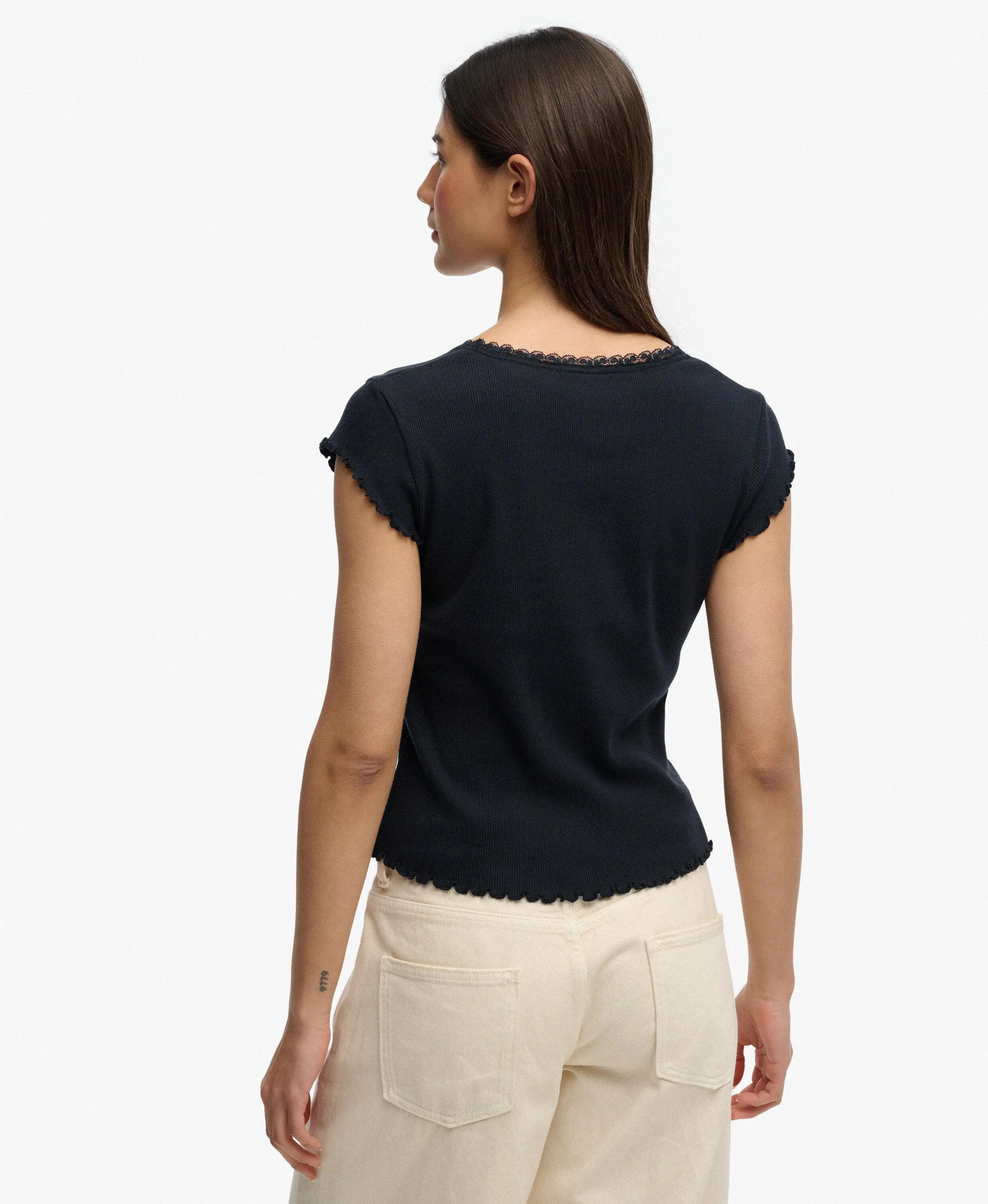 superdry T-shirt Athletic Essentials scollo quadrato in cotone biologico – 5/5