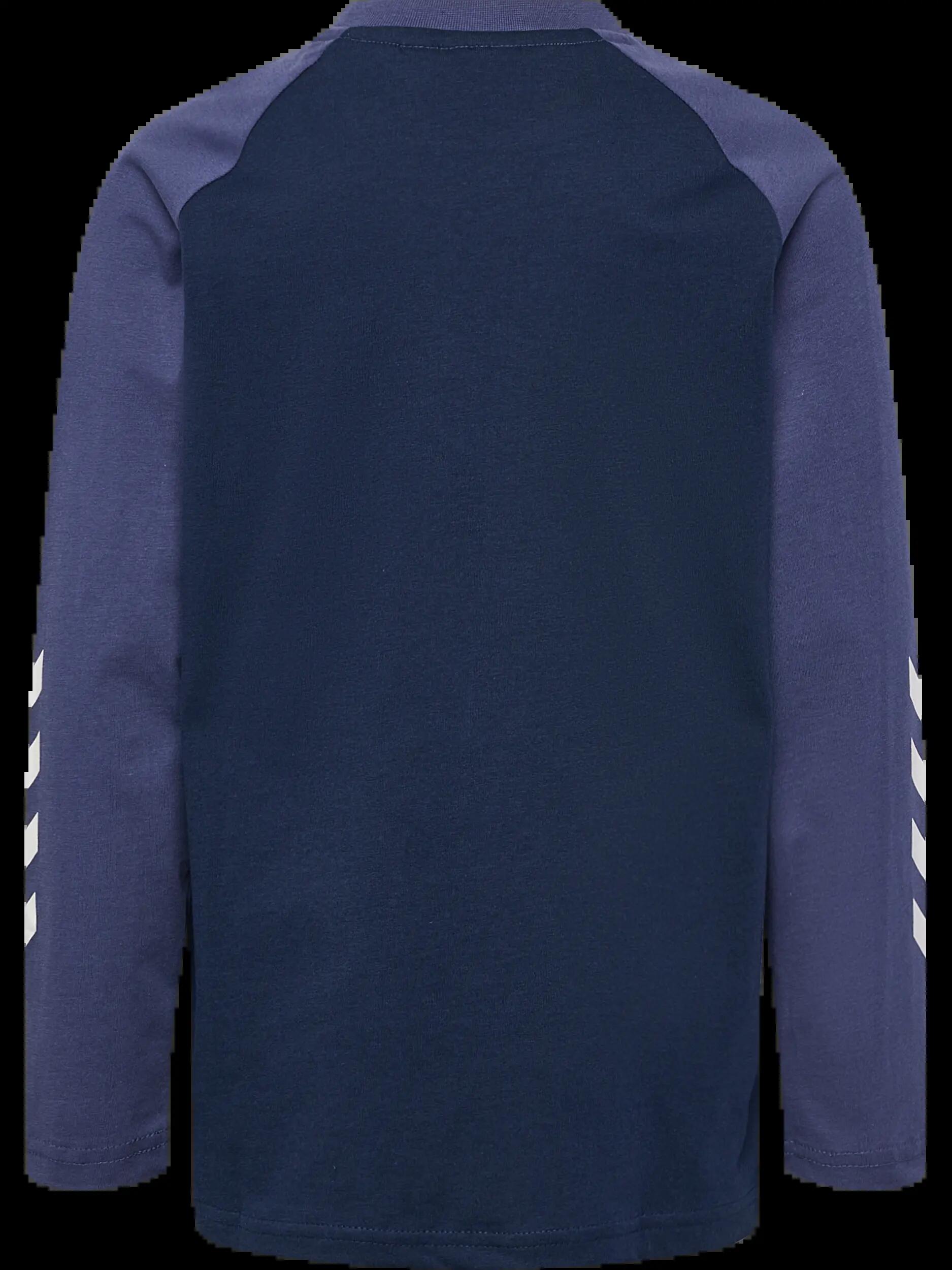 hummel T-shirt maniche lunghe bambino in cotone biologico con logo 2/3