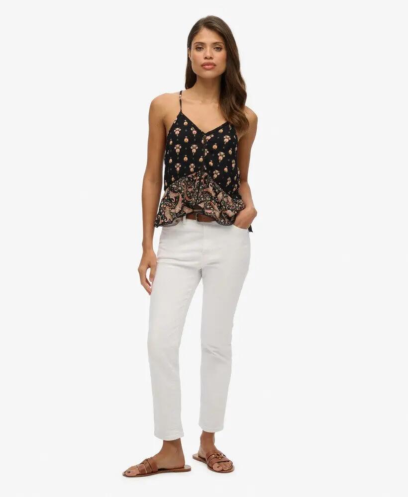 superdry Cami Top mit Spitzenbesatz – Boho Paisley Mix 2/4