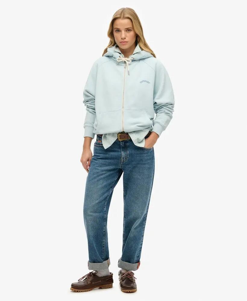 superdry Felpa con cappuccio Essential Logo Osz Raglan in cotone 3/6