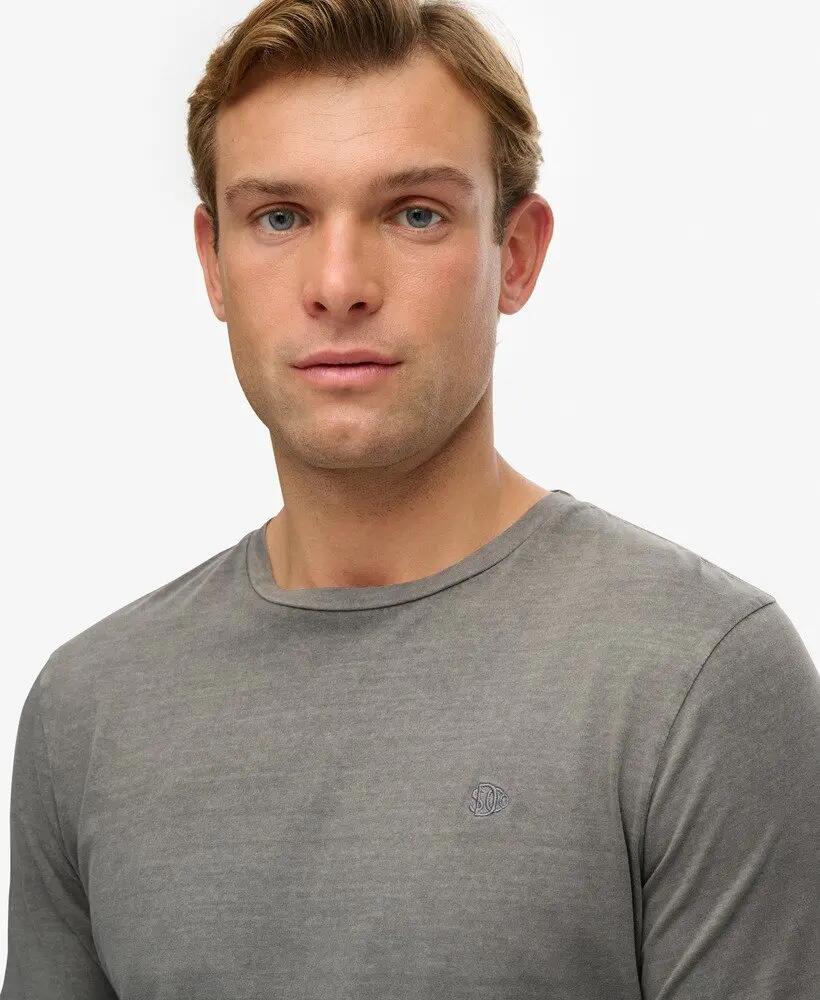 superdry Classic Essential Top – 100% organic cotton, relaxed fit – Sleet Grey 4/6