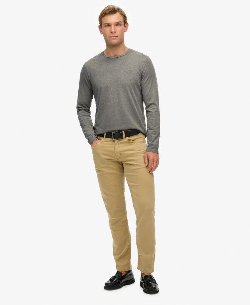 superdry Classic Essential Top – 100% organic cotton, relaxed fit – Sleet Grey 3/6