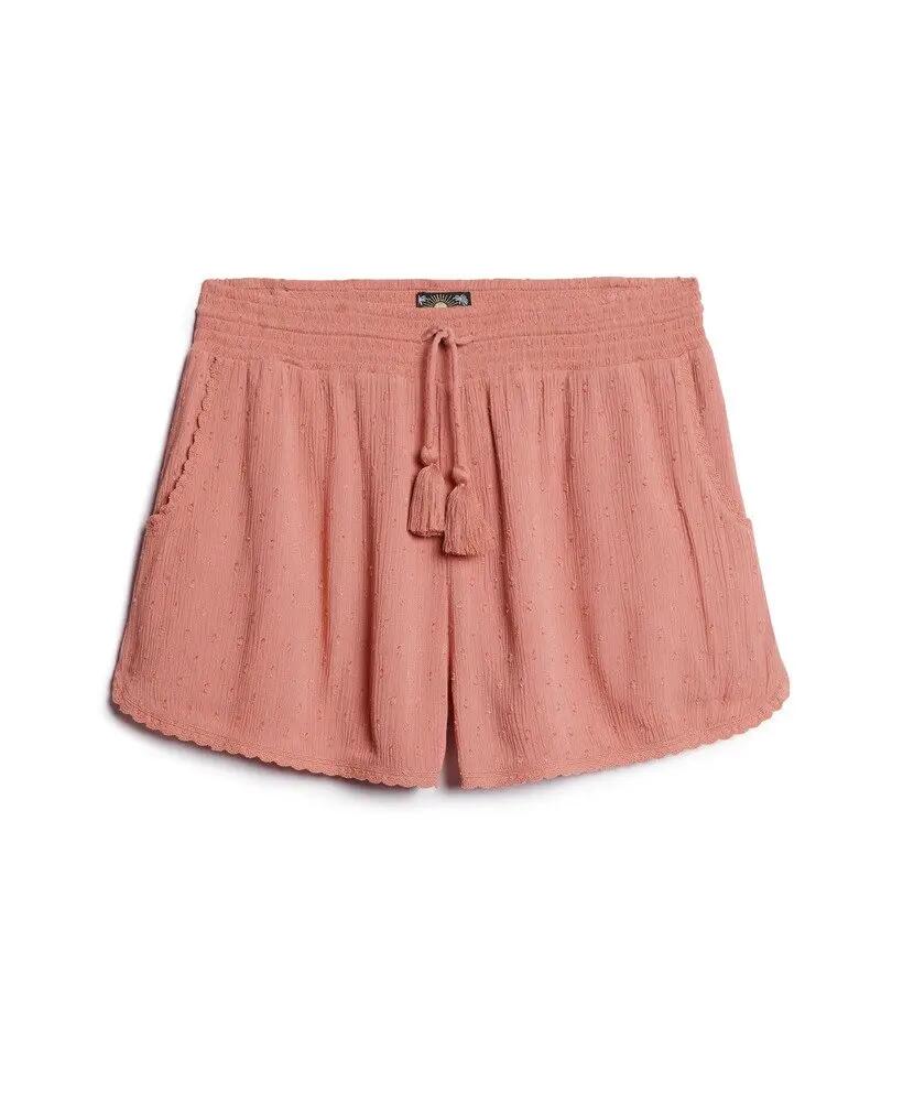 superdry Vintage Beach Shorts con pizzo – foderati, vita elasticizzata – SMOKEY 7/7