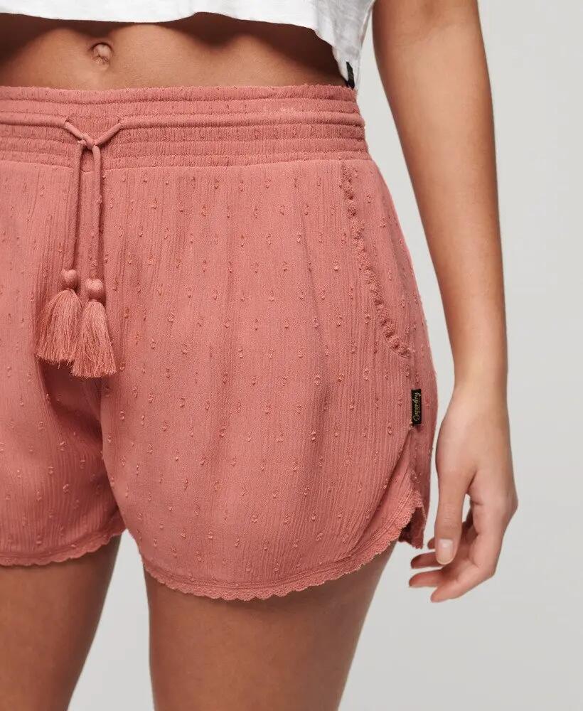 superdry Vintage Beach Shorts con pizzo – foderati, vita elasticizzata – SMOKEY 3/7