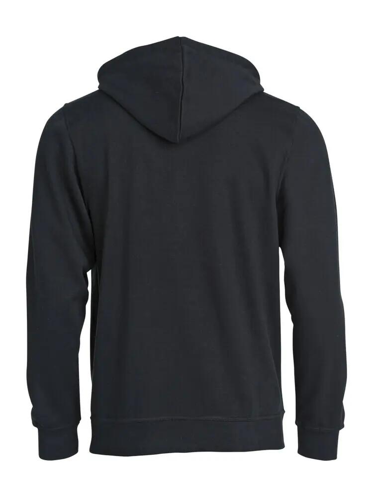 clique Basic Hoody Junior – felpa con cappuccio nera, tessuto anti-pilling 2/4