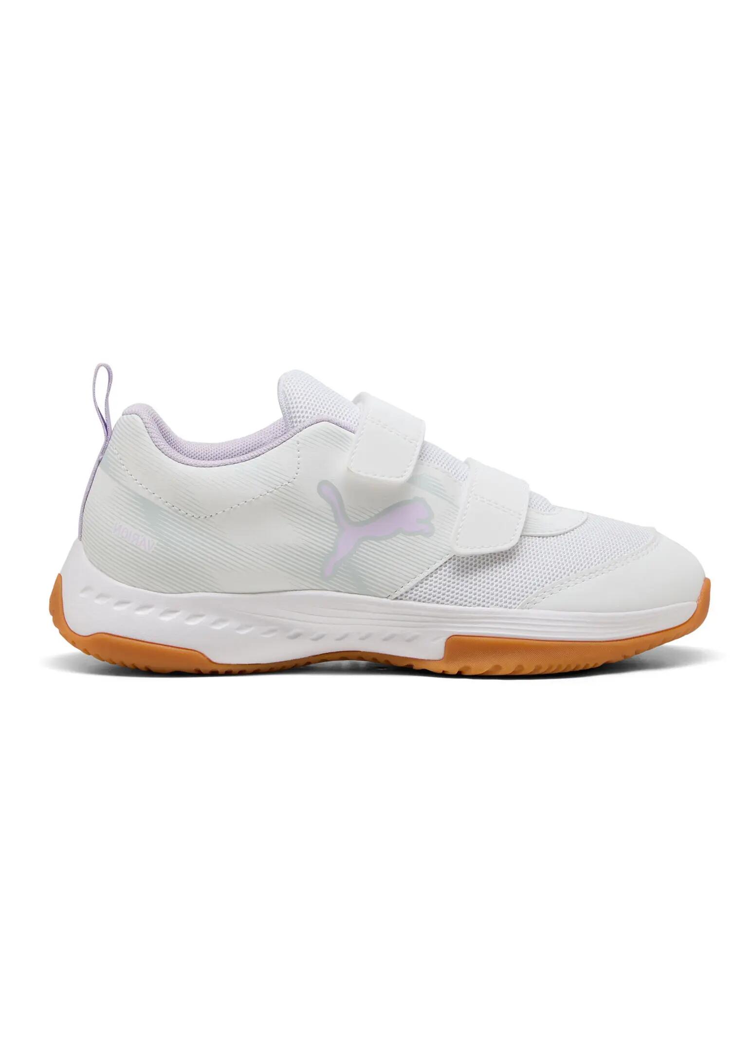 Puma Kinder Hallenschuh Varion 3V Jr White-Light Lavender 1/5
