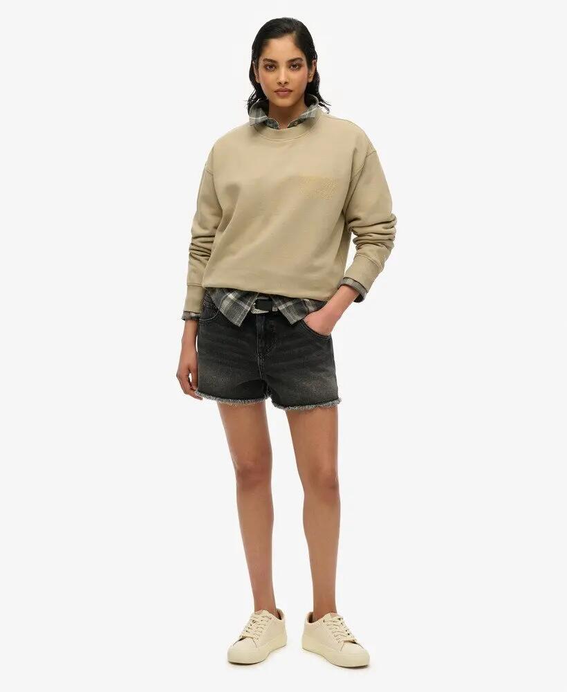 superdry Sport Luxe Loose Crew camisola em algodão reciclado 2/6