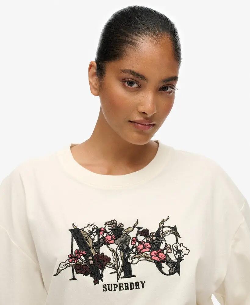 superdry Night Garden Oversized T‑Shirt van katoen 4/6