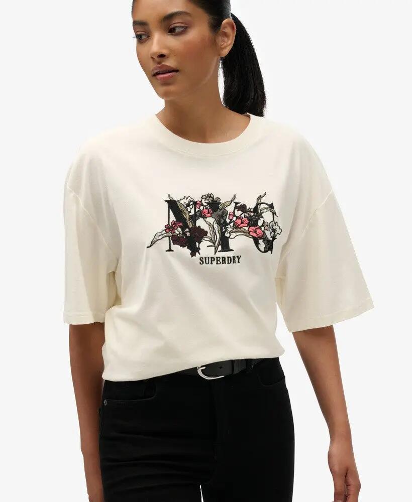 superdry Night Garden Oversized T‑Shirt van katoen 2/6
