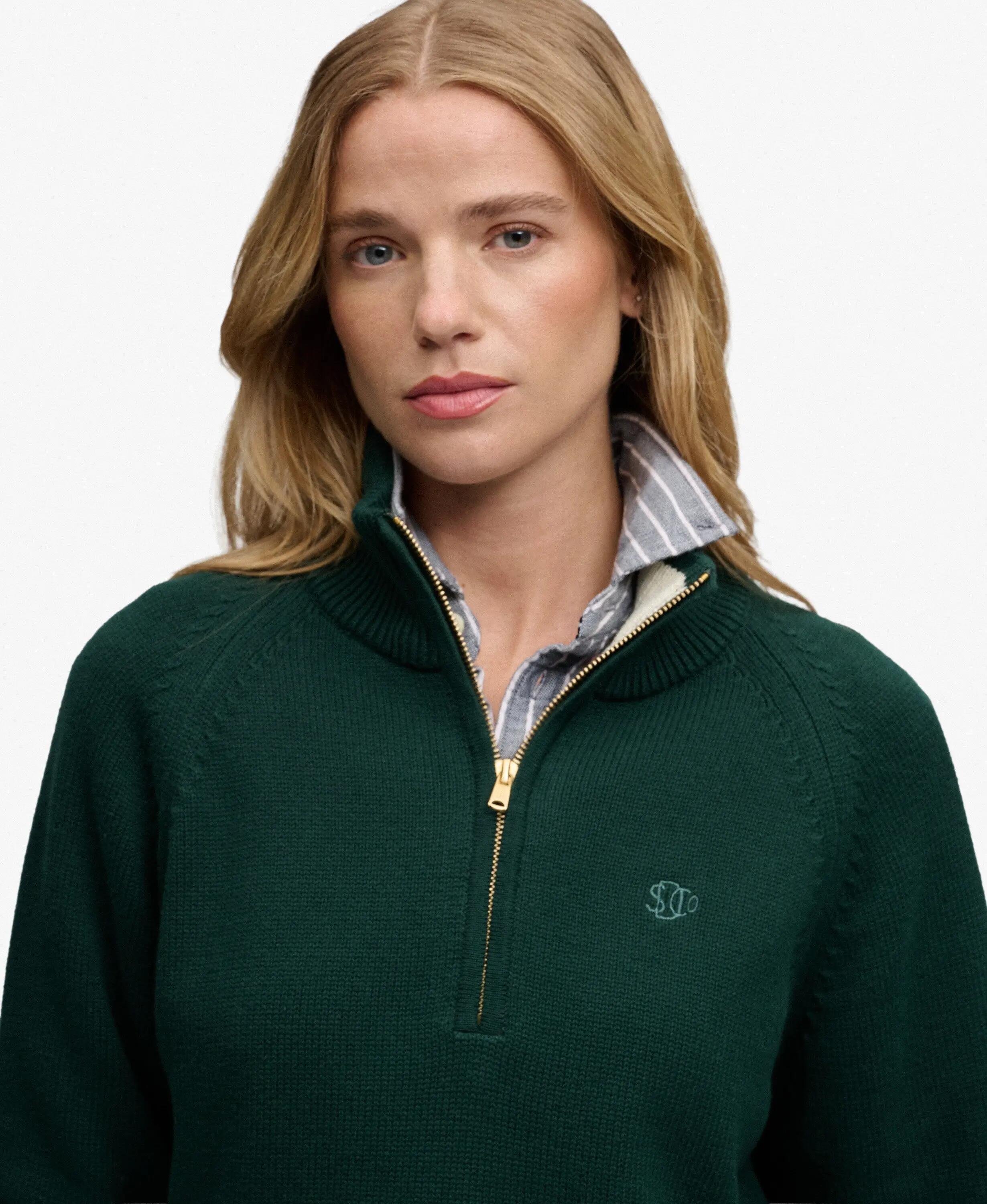 superdry Camisola meia-fecho em algodão clássico – 100% algodão biológico 4/7