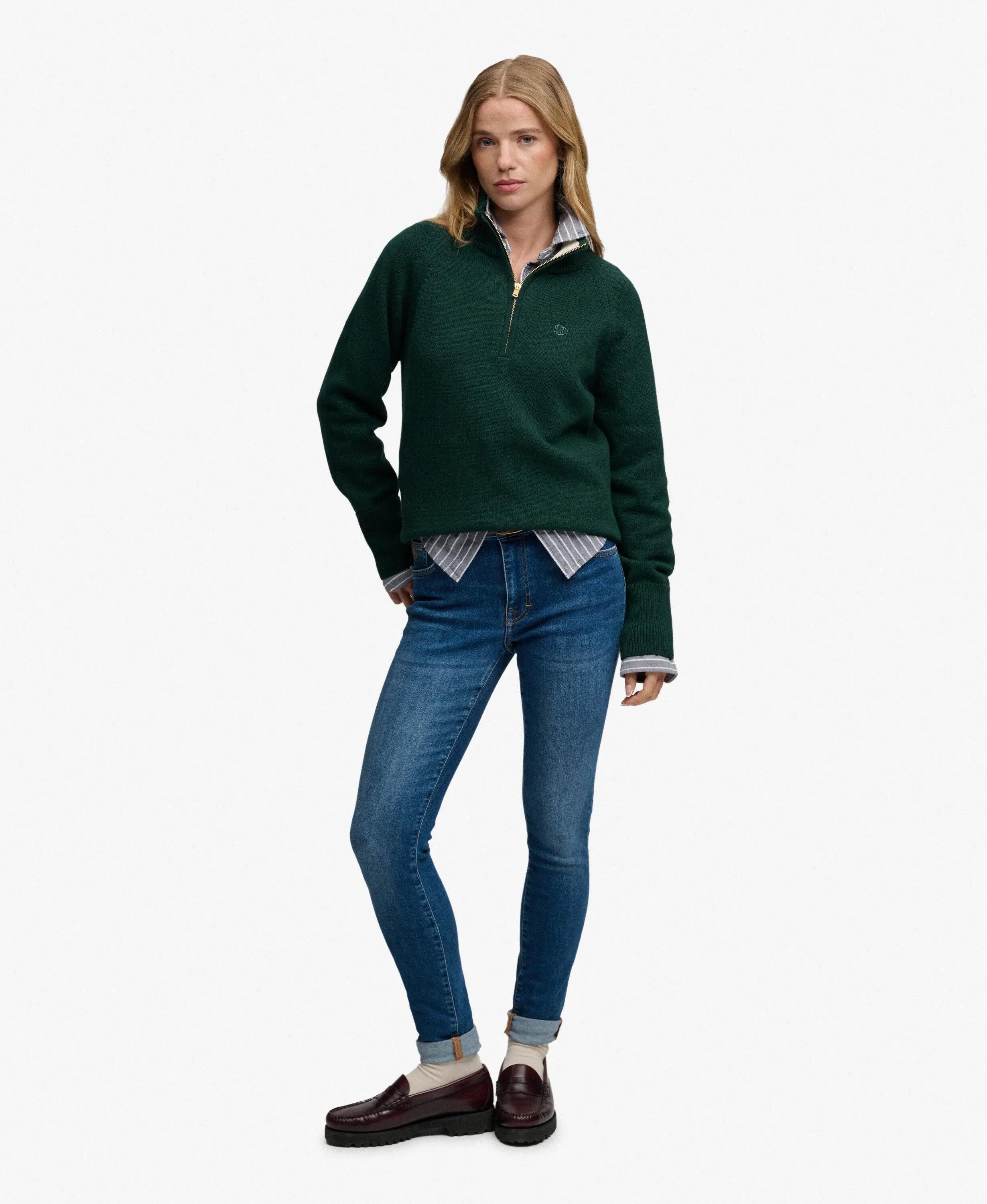 superdry Camisola meia-fecho em algodão clássico – 100% algodão biológico 3/7