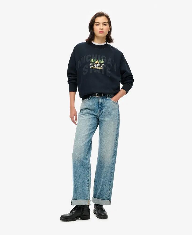 superdry Sudadera Travel Souvenir Loose Crew 100% algodón 2/7