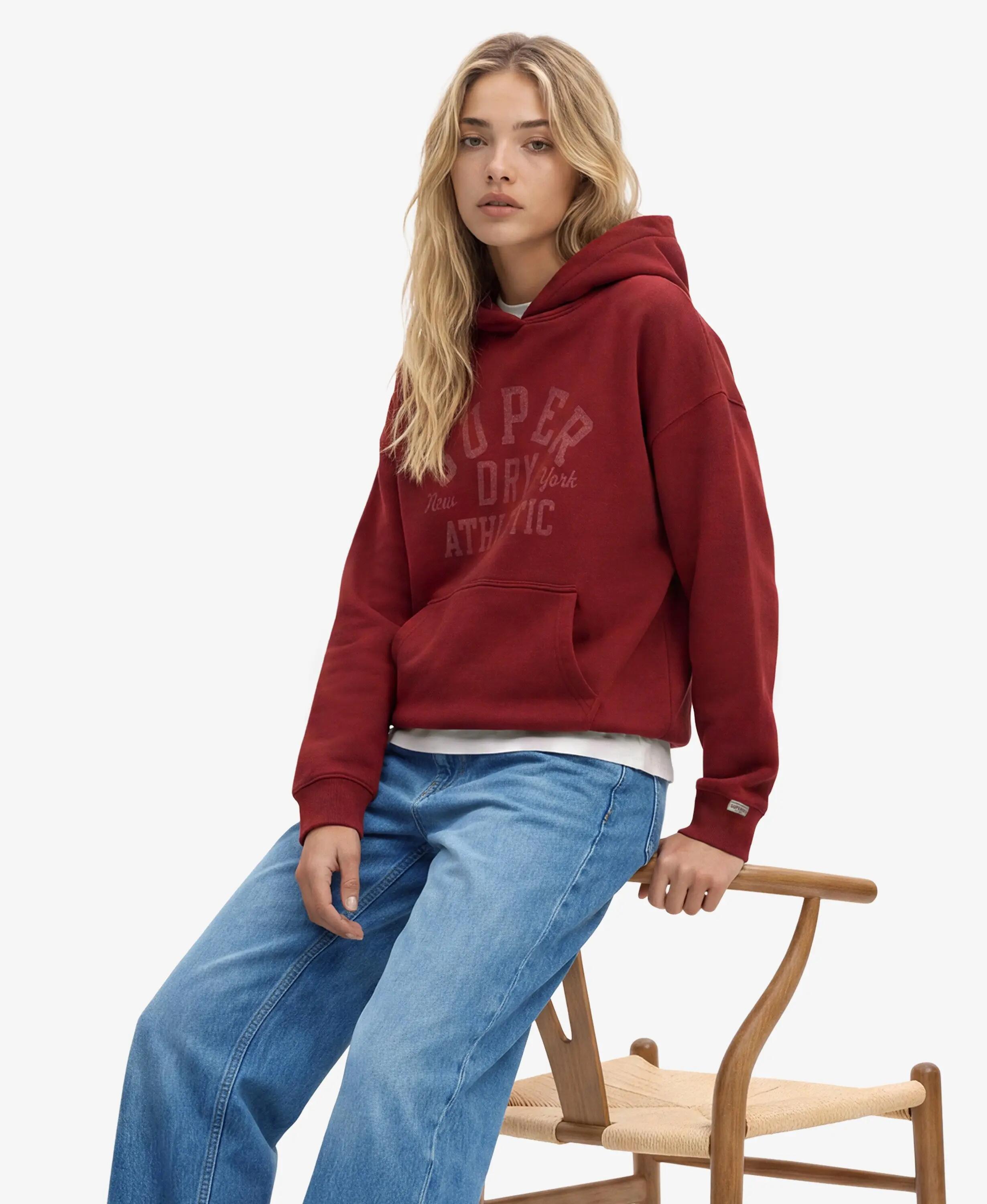 superdry Athletic Essentials Relaxed Hoodie 100% bawełna, oversize 2/7