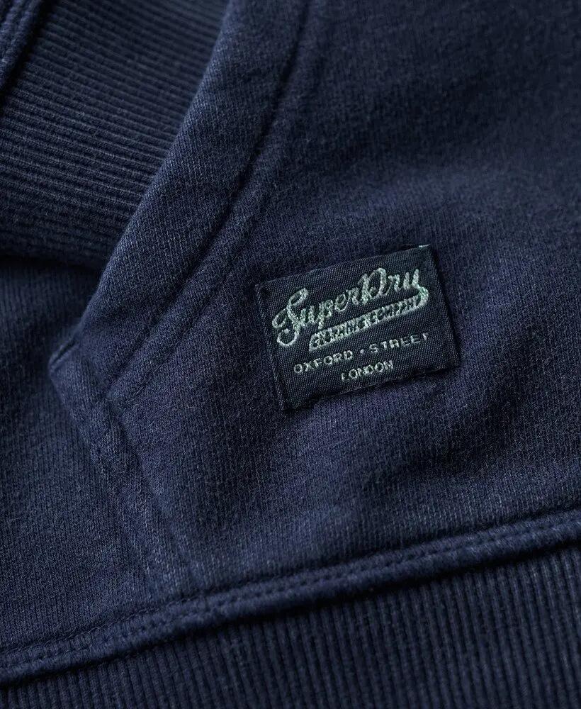 superdry Embellish Archive Ziphood sweat à capuche zippé en coton – RICH NAVY 6/7