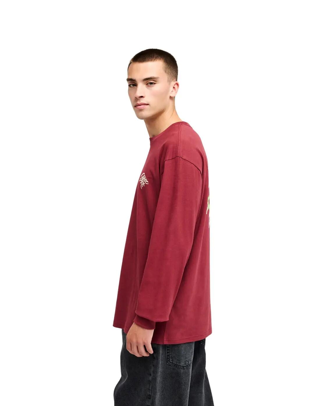 T-shirt met Lange Mouwen QS EARTH Rot Heren 3/4