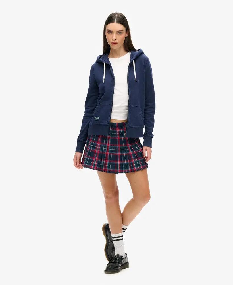 superdry Embellish Archive Ziphood sweat à capuche zippé en coton – RICH NAVY 2/7