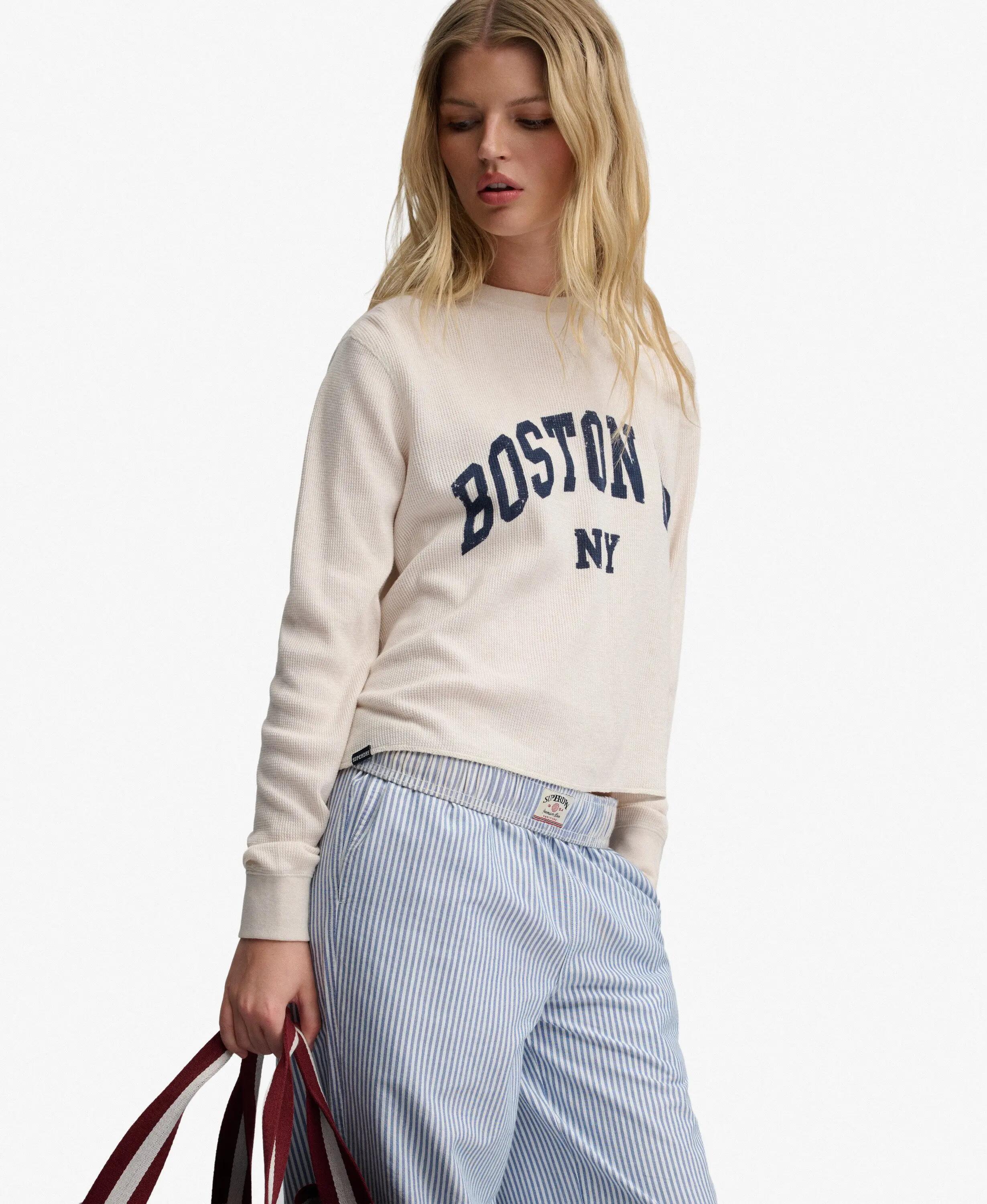 superdry T-shirt manches longues Athletic Essential en coton texturé 2/6