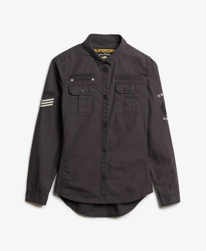 superdry Military Shirt dames van biologisch katoen – BLACKBOARD 7/7