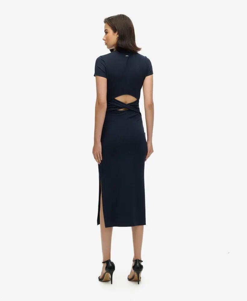 superdry Midi T-Shirt Dress em viscose elástica – corte slim 4/7