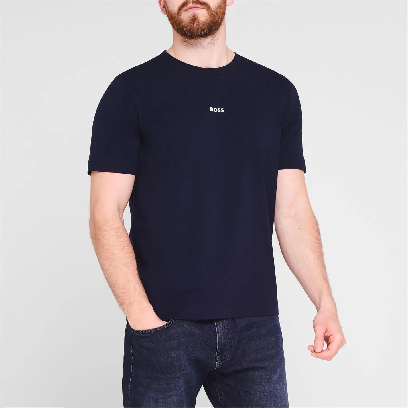 Maglietta Uomo Boss Tchup Blu Navy 2/5