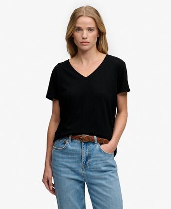 superdry Studios Slub besticktes T-Shirt – Relaxed Fit