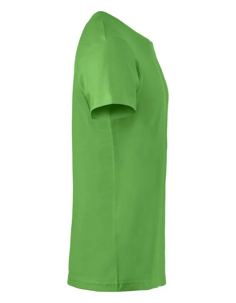 clique Basic-T Junior T-shirt in cotone con collo a coste 1x1 3/4
