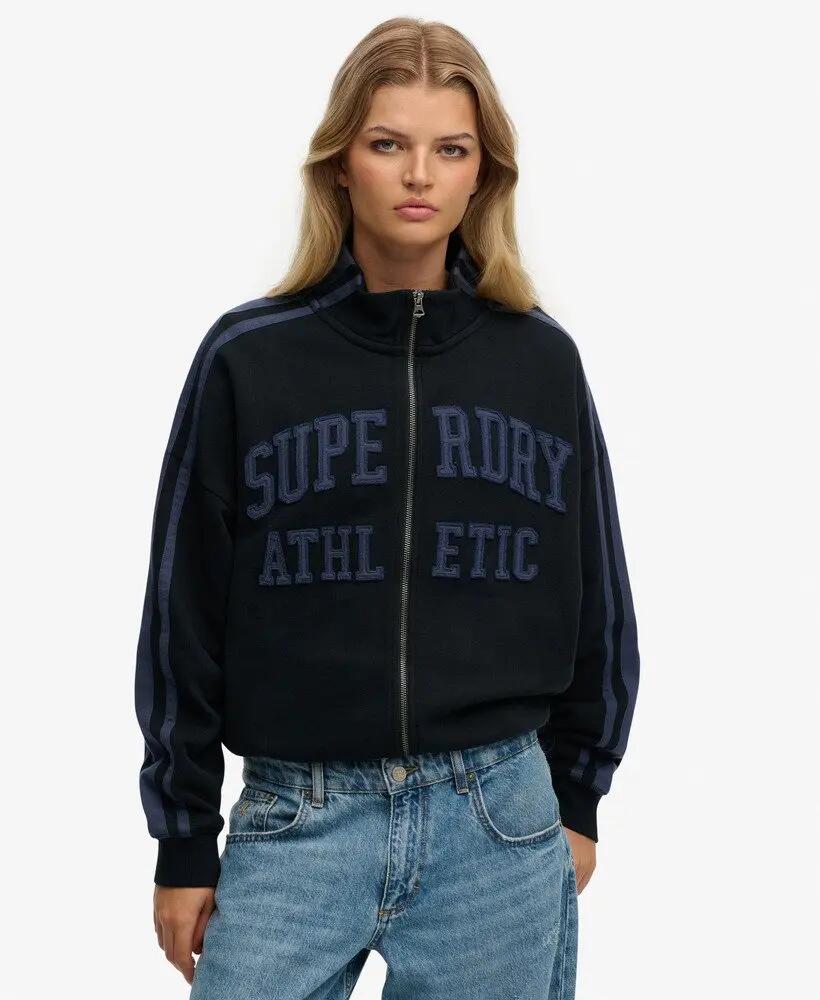 superdry Cazadora deportiva Athletic Essentials con aplique, corte holgado 2/7