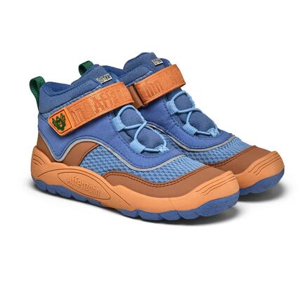 Chaussures barefoot imperméables pour enfants - Explory Bird of Paradise - bleu.