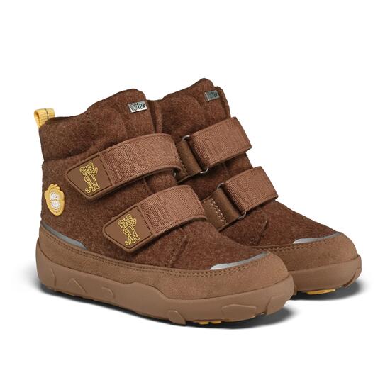 Bottes barefoot d’hiver - chaudes et imperméables - Comfy Tiger - marron