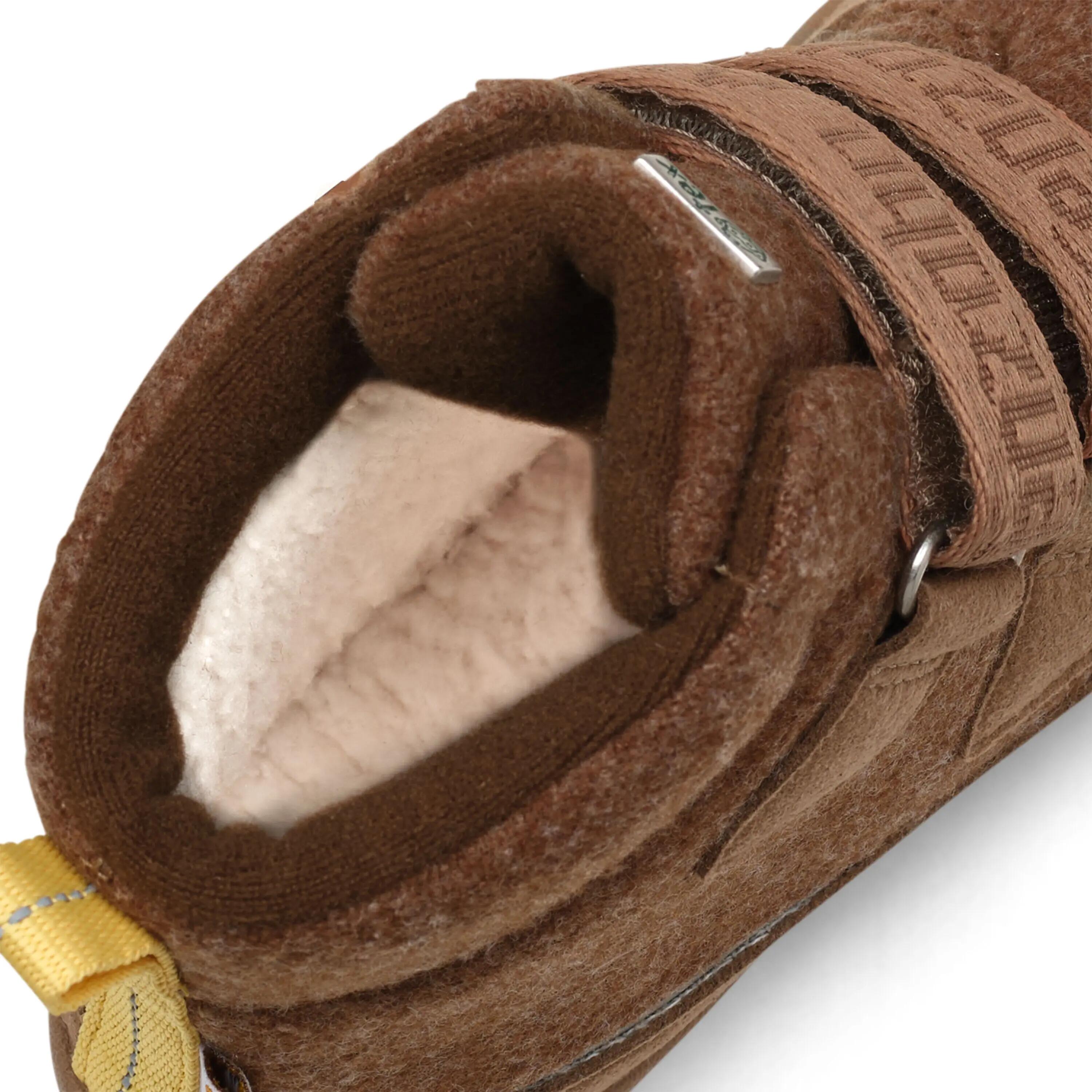 Bottes barefoot d’hiver - chaudes et imperméables - Comfy Tiger - marron 9/14
