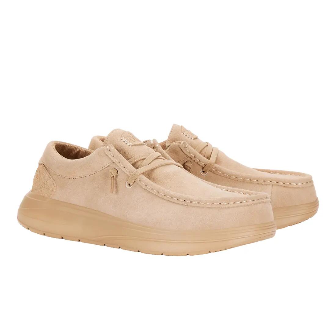 HeyDude Męskie Buty Mokasyny Wsuwane Zamszowe Wally Comf Suede 41 5/6