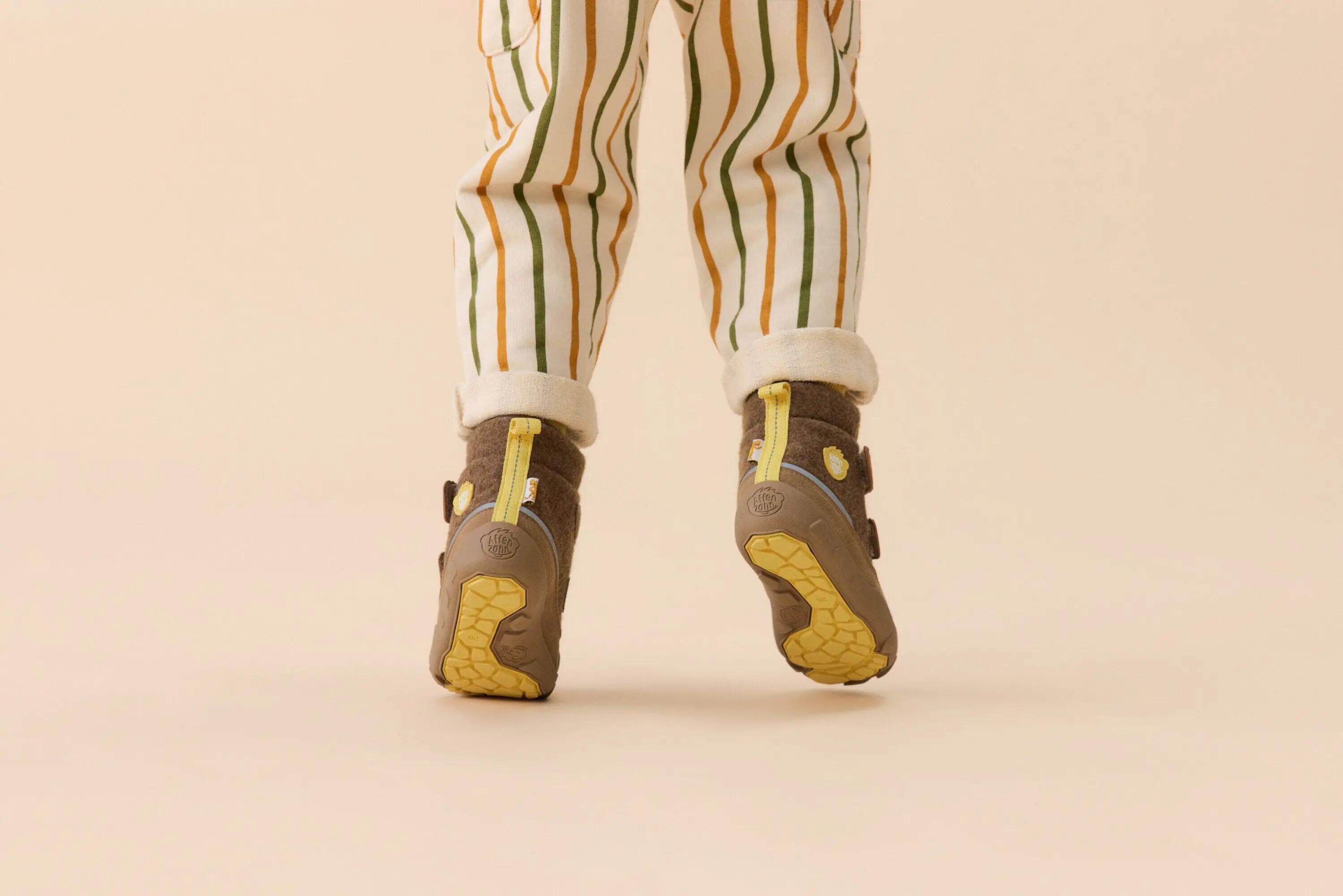 Bottes barefoot d’hiver - chaudes et imperméables - Comfy Tiger - marron 13/14